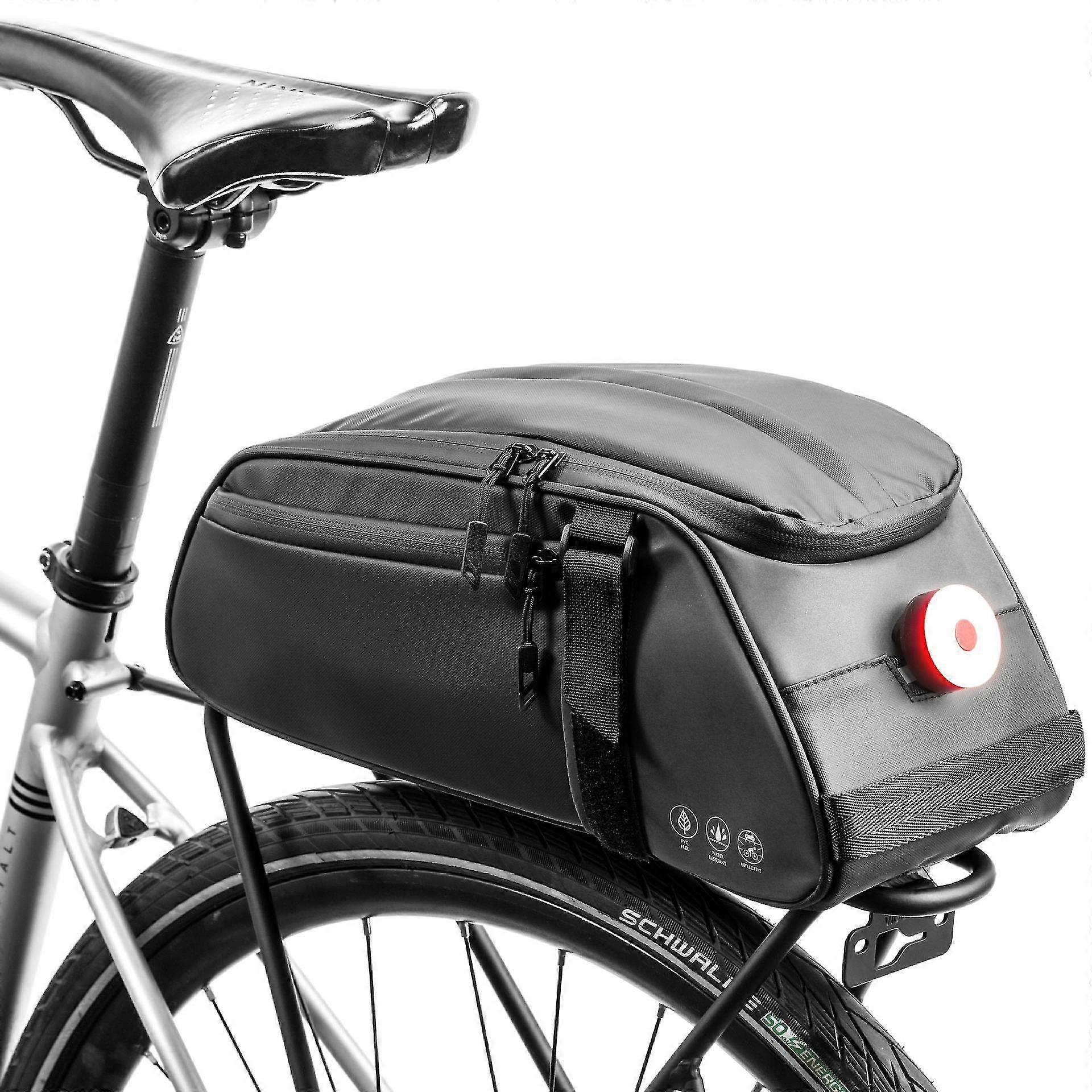 Bicycle Saddle Bag, Waterproof Bag, 8l Shoulder Bag, Black