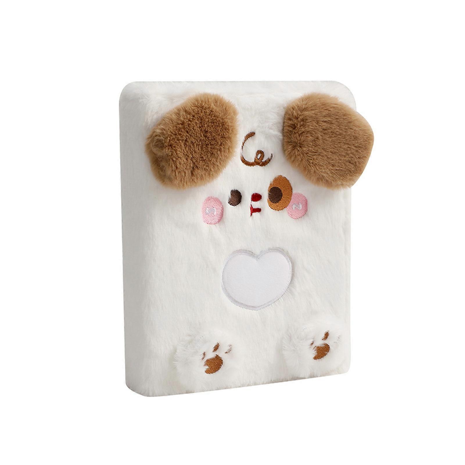 A5 Cartoon Plush Photocard Album Adorable Soft Compact Size Portable Loose Leaf Refillable Binder Cover Photo Album Sleeve