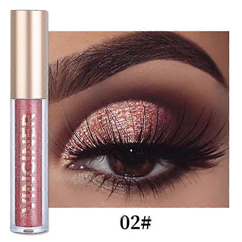 Matte Liquid Eyeshadow , Naked Eyeshadow Smooth Lightweight High-pigmented Brown Eye Shadow Stick Quick-Drying Long Lasting Eye Makeup 5ml