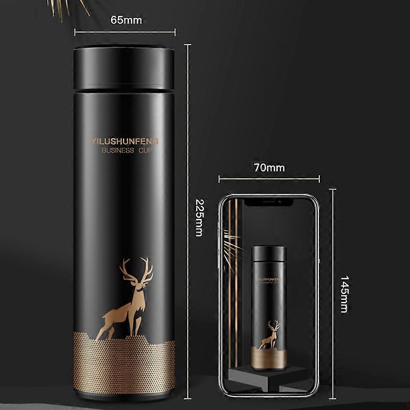 bærbar isolert kopp termisk kopp 500ML vannflaske temperaturkontroll smart vannkoker display
