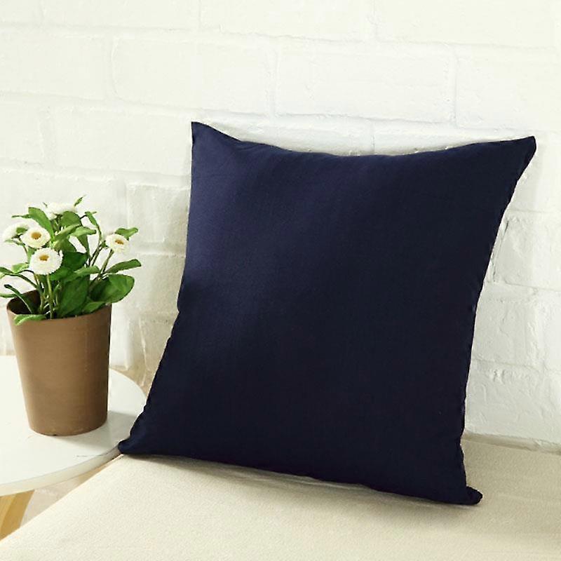 Candy Color Pillow Case Solid Color Polyester Throw Pillow Case Decorative Pillowcases Cover