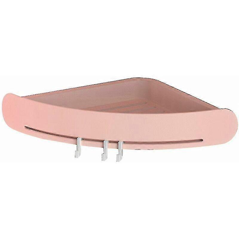 Bathroom Triangle Shower Shelf Corner Bathtub Storage Rack Pink