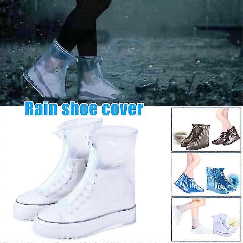 EVAGO Waterproof Anti-slip Overshoes Rain Boots Reusable Shoes Covers With Thickened Sole For Raining Day