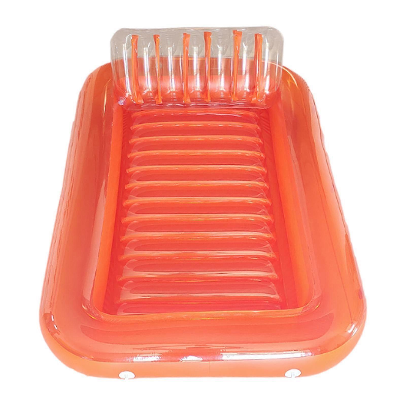 Swimming Inflatable Hammock Beach Party Accessories Air Mat Summer Water Bed Blue