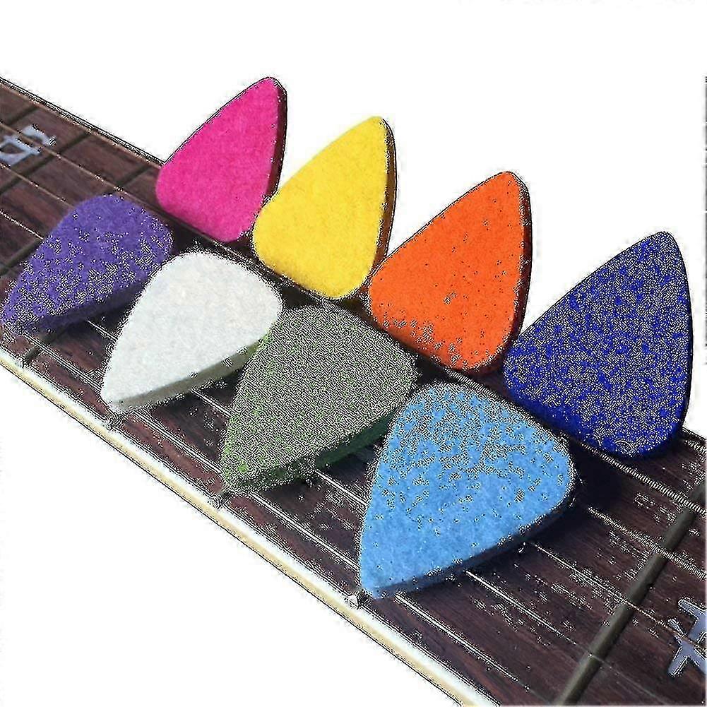 ウクレレピック フェルトピック/ウクレレとギター用ピック、ギターピック8枚、マルチカラー