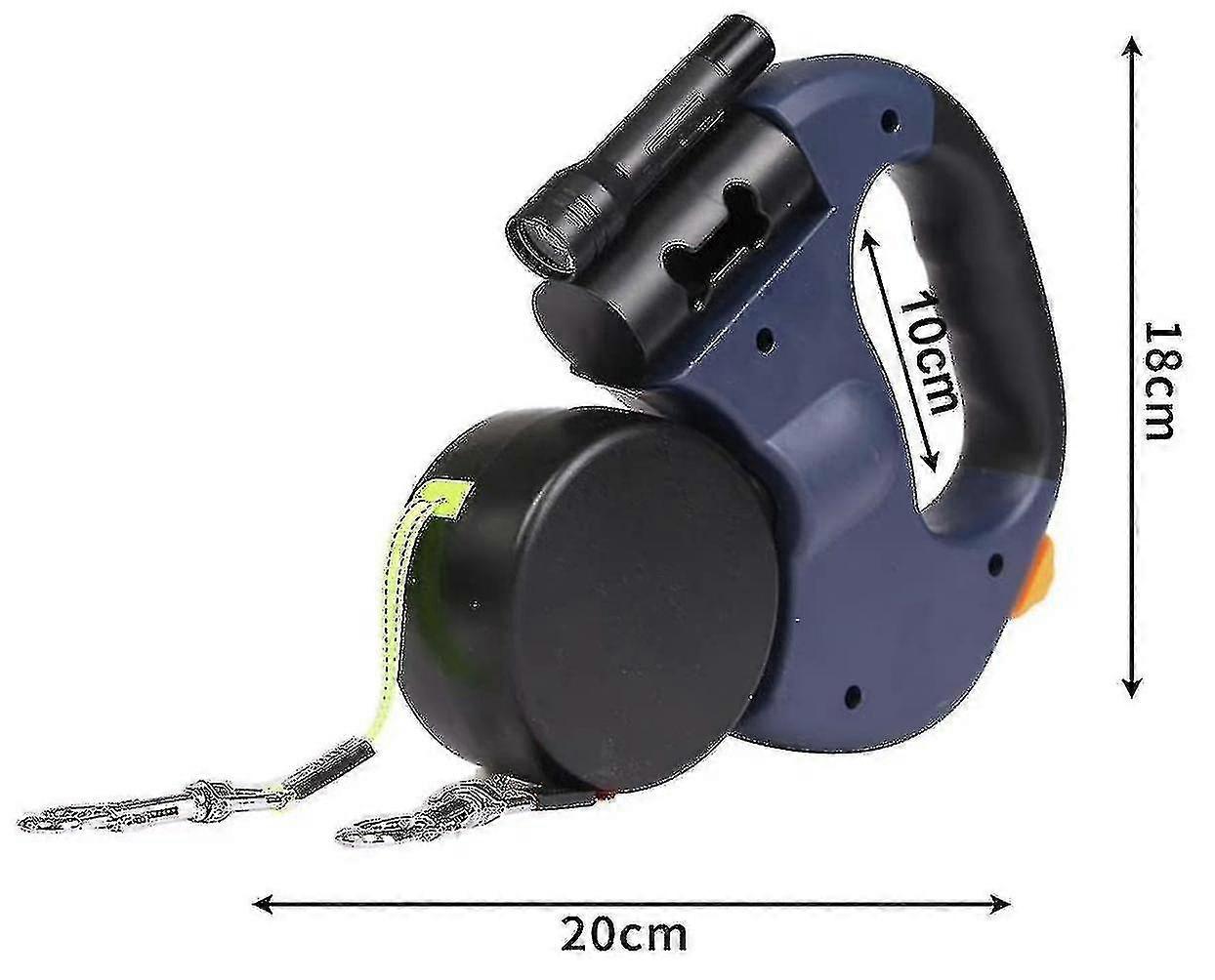 Double Retractable Leash For 2 Dogs