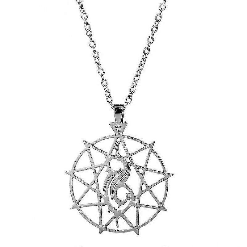 Joias do colar slipknot do pingente da estrela oca