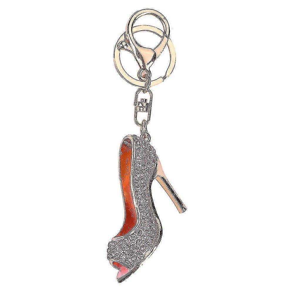 Moda Kristal Yüksek Topuklu Rhinestone Anahtarlık Ayakkabı Charm Çanta Araba Anahtarlık Tutucu Kolye Anahtarlık Yüksek Kalite