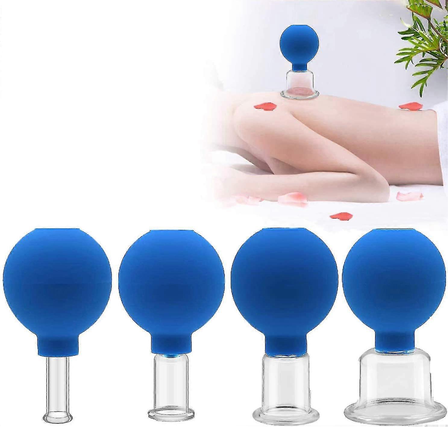 Cupping Therapy Set With Suction Ball, Glass Cupping Set