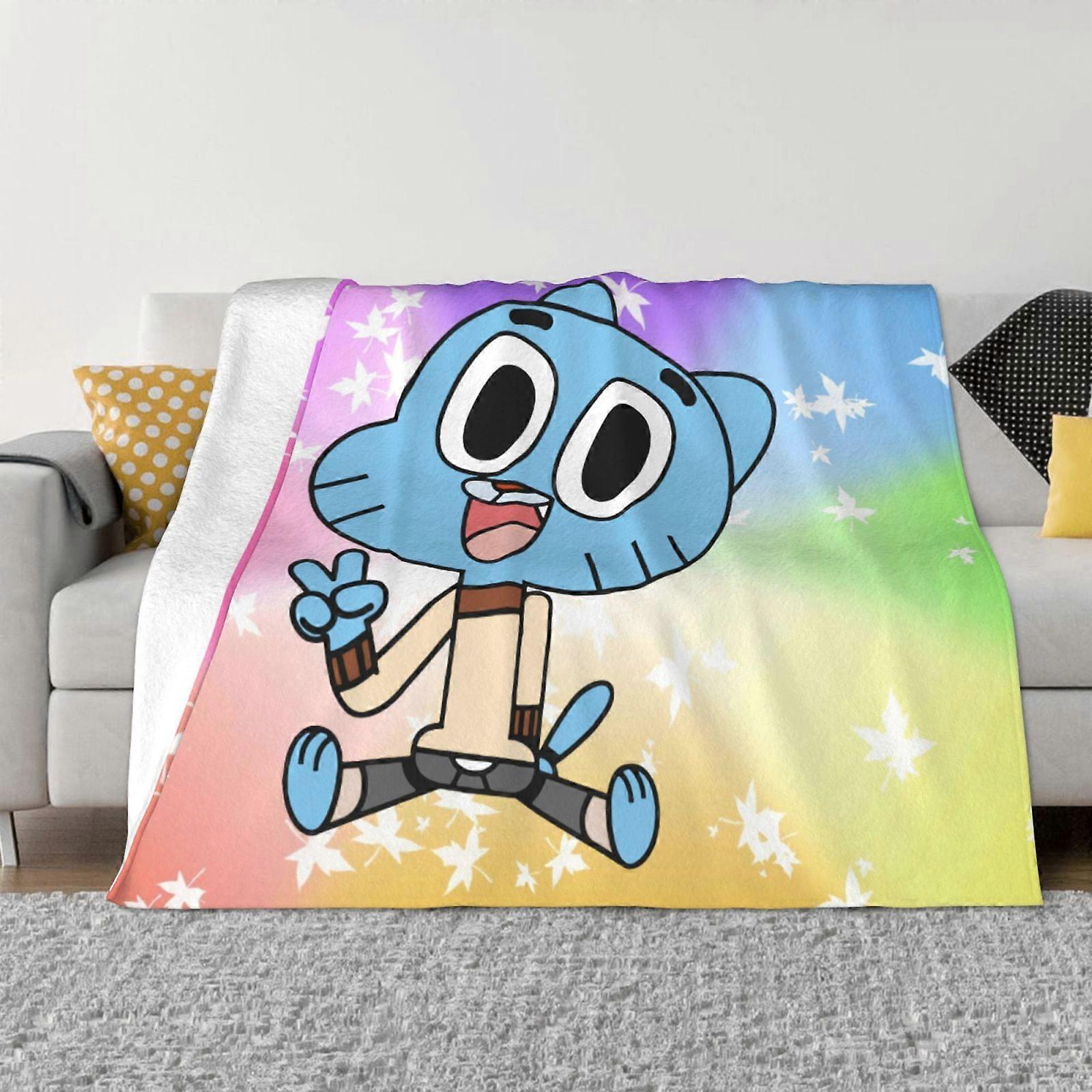 The Amazing World Of Gumball Ultra-Soft Micro Fleece Blanket Super Soft Throw Blanket Premium Silky Flannel Lightweight -KDE47699