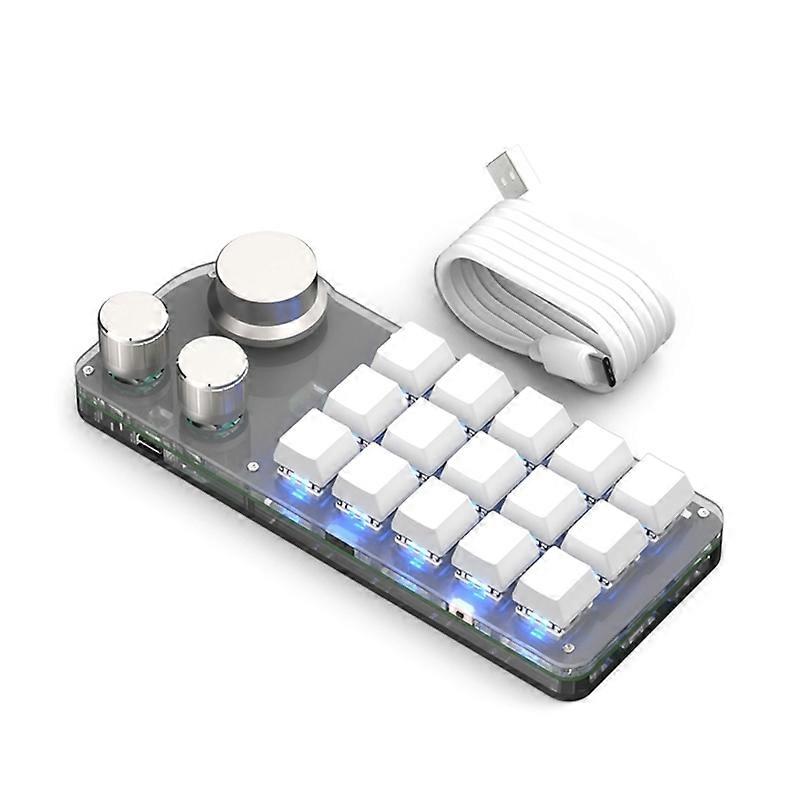 Programming Macro Custom Knob Keyboard RGB 12-Key/15-Key Copy Paste Mini Keypad