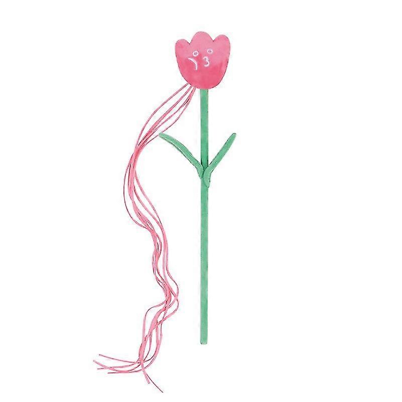 Cat Toy Flowers Funny Cat Stick Plush Soft Bells Catnip Toy Elasticity Funny Cat Pole Interactive Cat Supplies Training Products