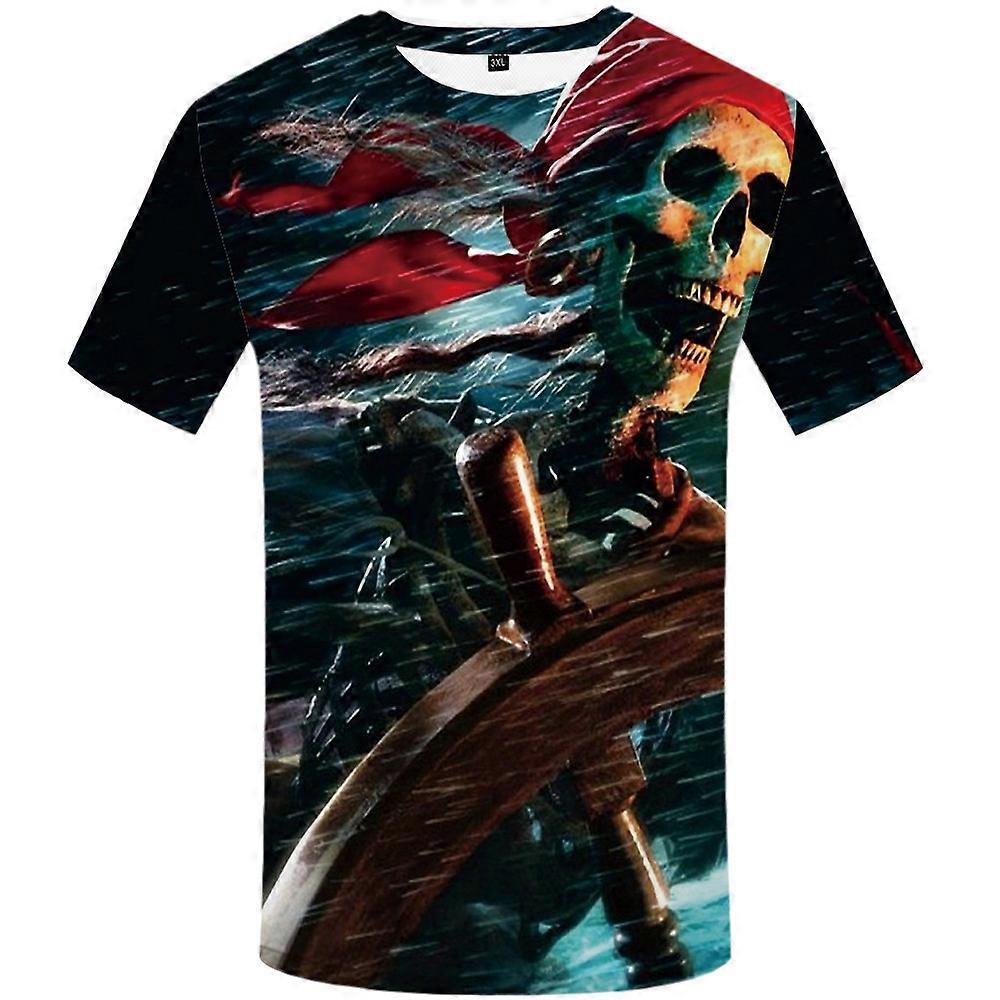 Men Short Sleeve T Shirt Round Collar