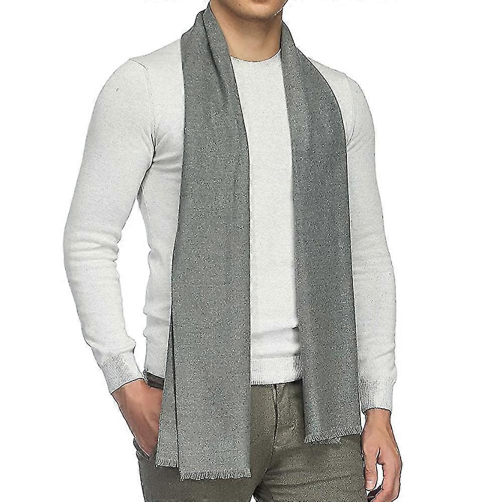 Men's Wool Blend eșarfă Carouri Soft Moda eșarfă fine tricotate eșarfă