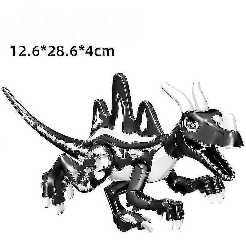 الطباشير علم الحفريات الوحش المتوحش بناء كتلة ديناصور جمعية الأطفال لعبة حمراء طويل القامة مقرن الثور