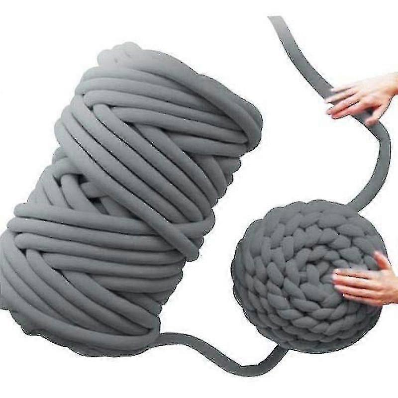 Super Soft Extreme Arm Knitting Crocheting Acrylic Yarn(dark Grey)