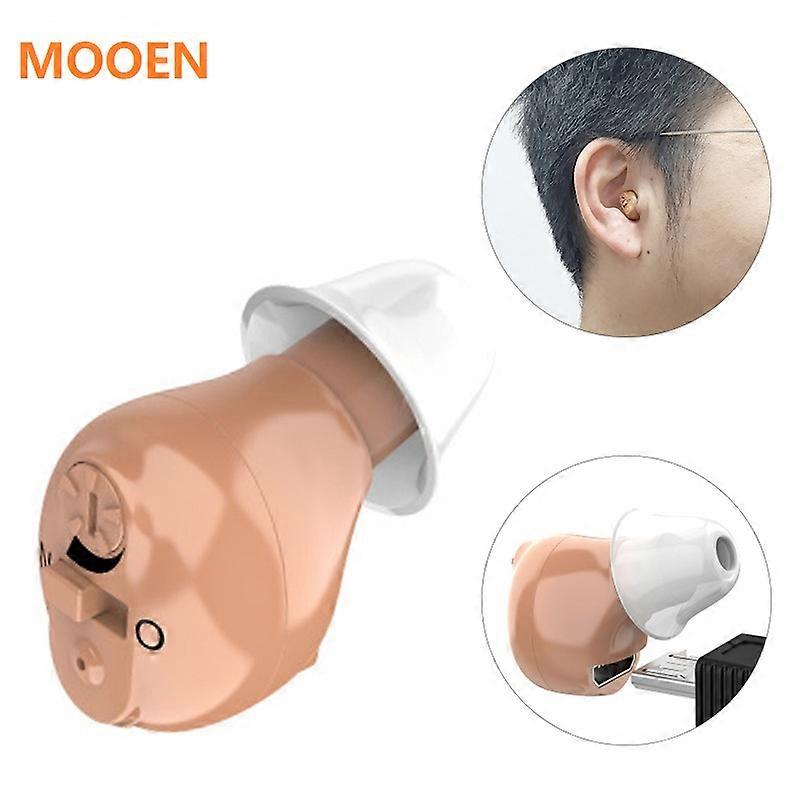 2021 Best Rechargeable Hearing Aid Audifonos Intelligent Invisible Earbuds Adjustable Tone Sound Amplifier In-Ear Hearing Device
