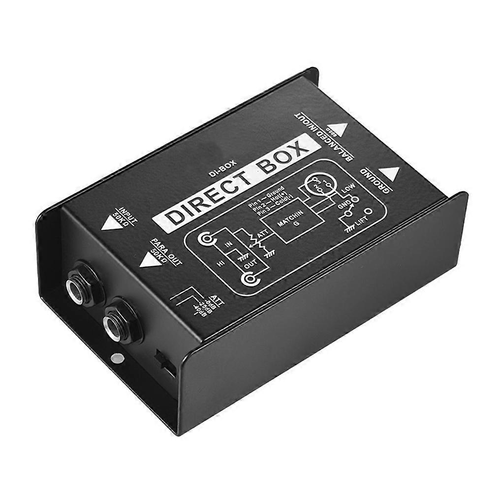 DIRECT BOX Einkanalige passive DI-Box Audio Box Symmetrisches und unsymmetrisches Signal