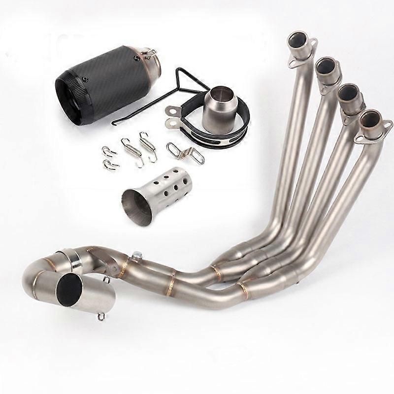 CBR650F Motorcycle Exhaust Muffler Full Systems Header Pipe Modified Front Pipe With Logo Laser For Honda CBR650R CB650F CB650R