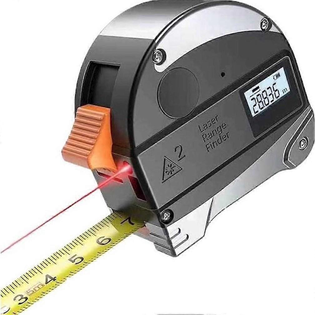 30m 2-in-1 Laser Tape Measure 5m Measuring Tape Multifunctional Laser Distance Meter LED Digital Display USB Rechargeable