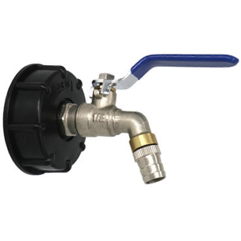 IBC Ball Outlet Tap Tank 3/4inch Food Grade Drain Adapter S60X6 1000 L Tank Rainwater Container Brass Hose Faucet Valve