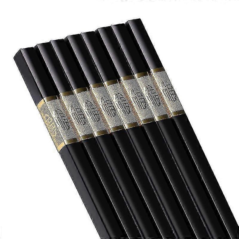 10ペア箸合金ノンスリップチョップスティック、金型プルーフとスキッドプルーフ無変形と高温耐性