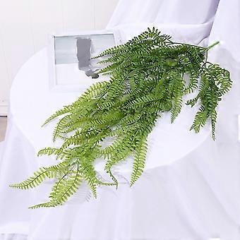 Geflschte Farn Blatt Wand hngend Persian Gras Malz Gras Knstliche Plasic  Pflanze Balkon Home Decor Hochzeit Pflanzen | Fruugo DE