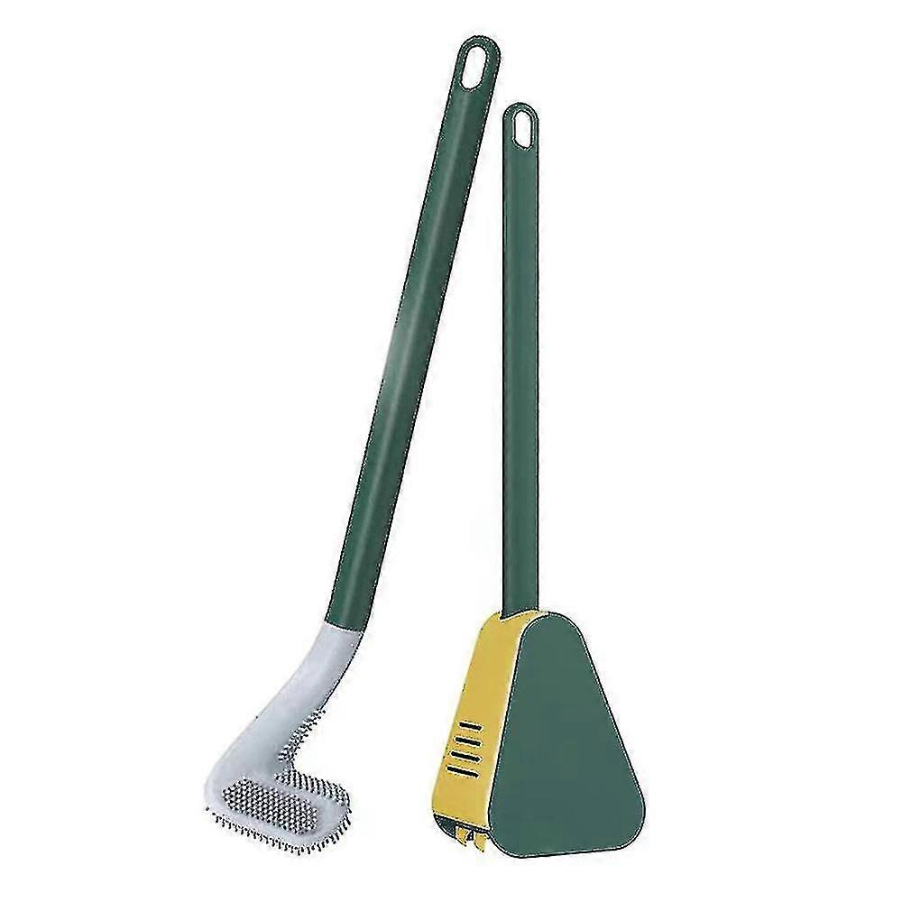 Golf Toilet Brush With Stand, Long Handle Toilet Brush, Dark Night (with Base)