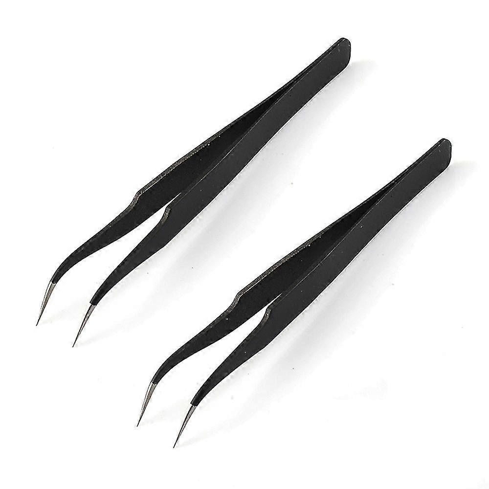 Multi-function Anti-static Elbow And Straight Stainless Steel Tweezer