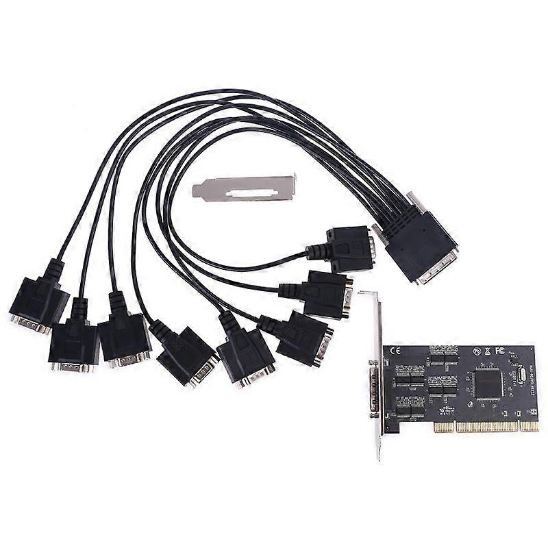 8 Port PCI RS232 Erweiterungskarte Serieller Controller Riser Express Karten Desktop-Konverter Adapter