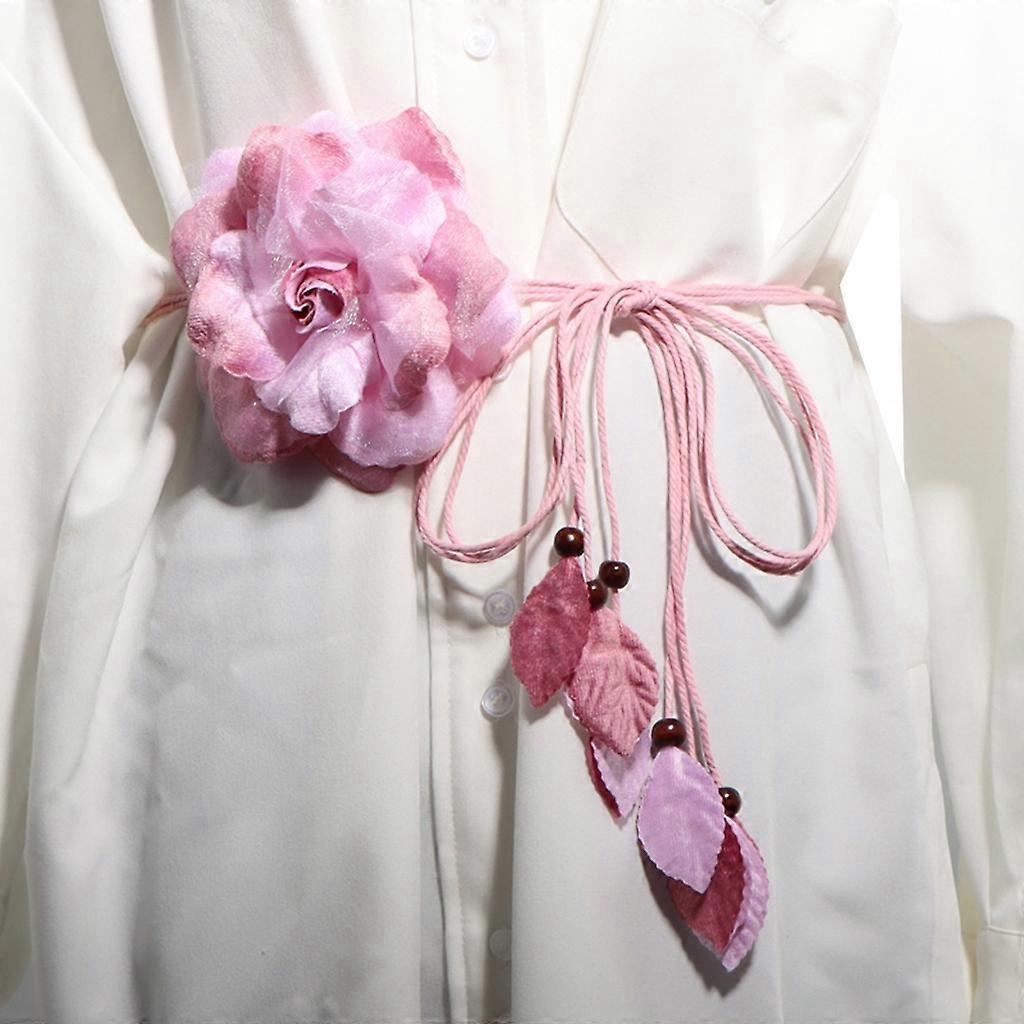 חצאית פרחים גדולה שמלה חגורות ליידי חגורת מותן דקה מזדמנים שרשרת מותניים קשורה