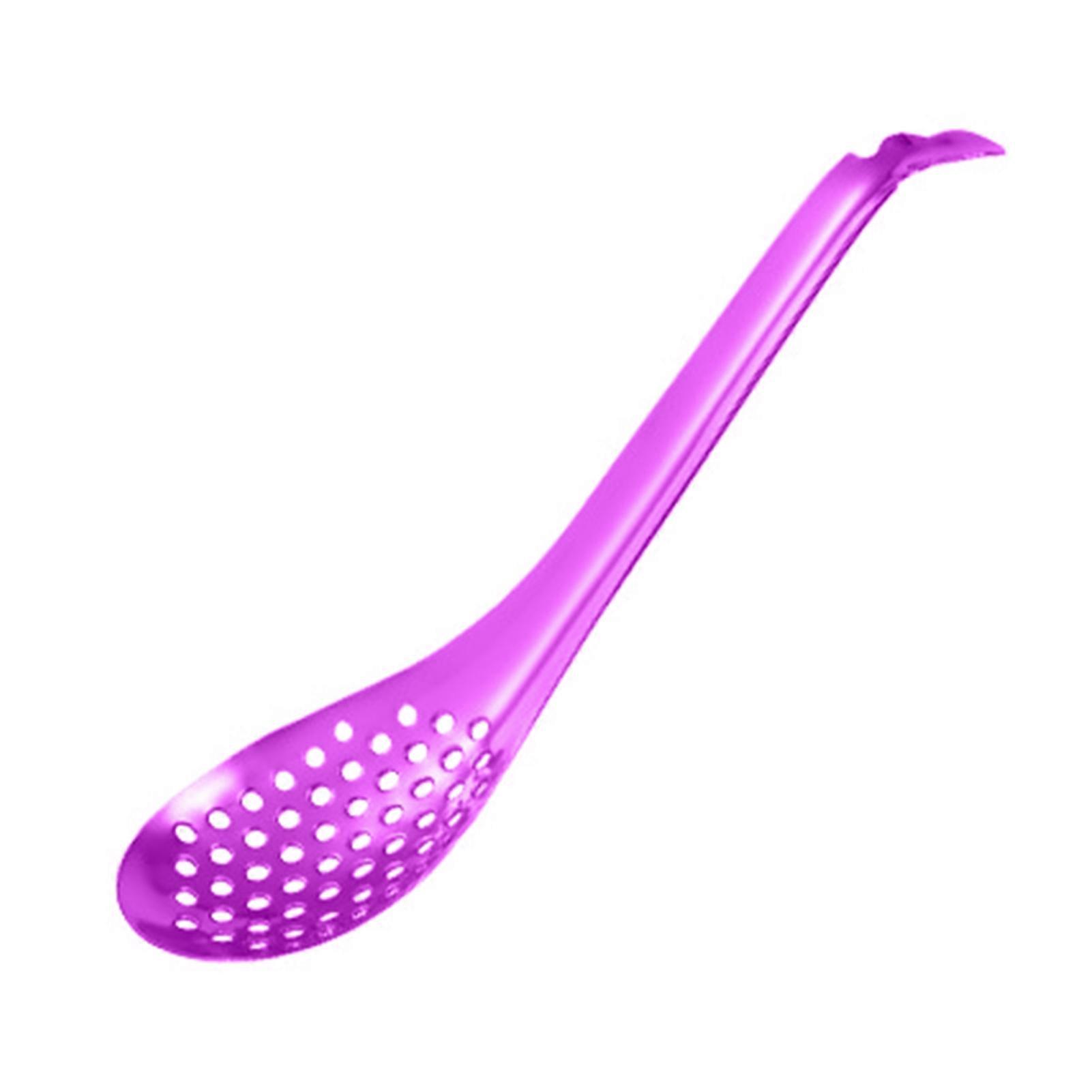 Heat-resistant Colander Fine Workmanship Stainless Steel Long Handle Multi-use Baking Caviar Spoon for Kitchen