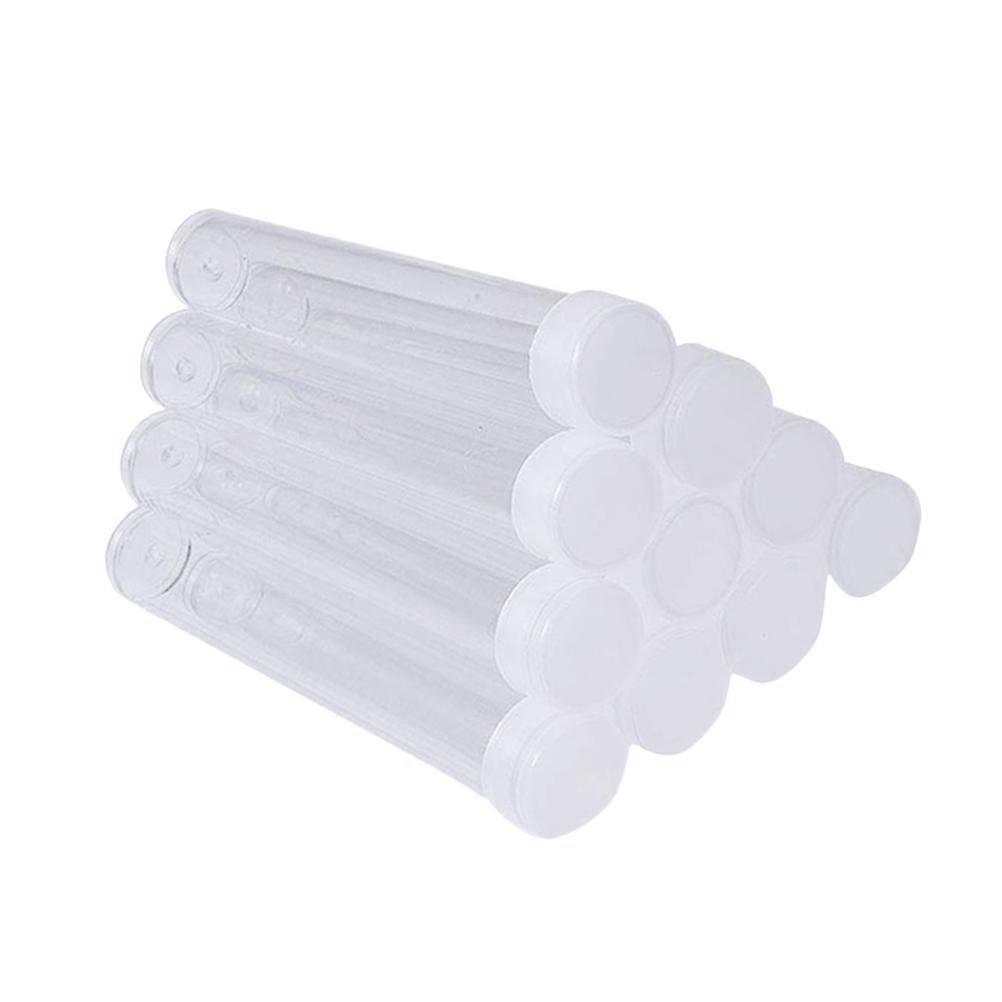 100 Pcs Glass Containers Plastic Capsule Bottles Plastic Test Tubes Gumball Tubes Glitter Container