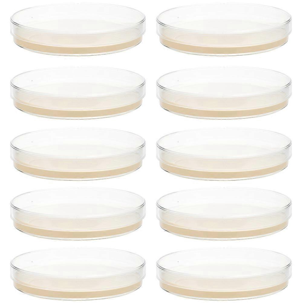 10pcs Prepoured Agar Plates Petri Dishes with Agar Science Experiment Supplies