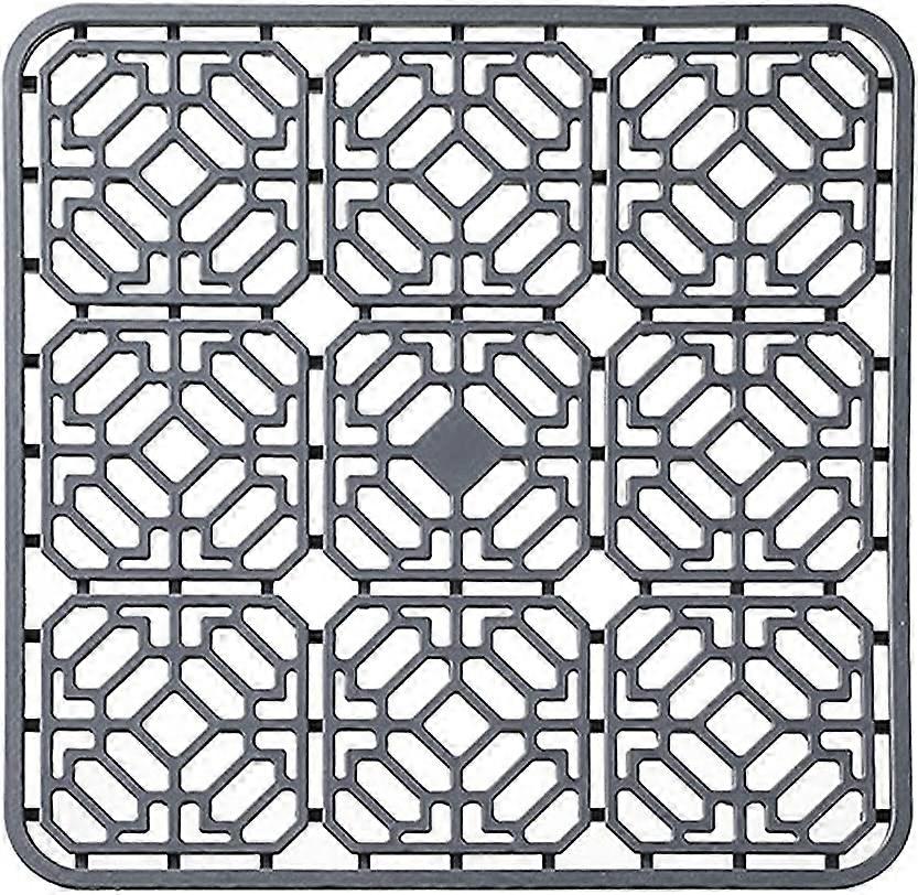 Multifunction Silicone Deep Dish Trivet for Kitchen, Table (Gray)