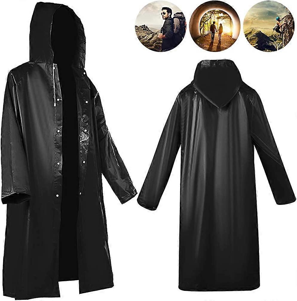 2 Pack Raincoat Portable Ponchos,  Waterproof EVA Reusable Rain Jacket