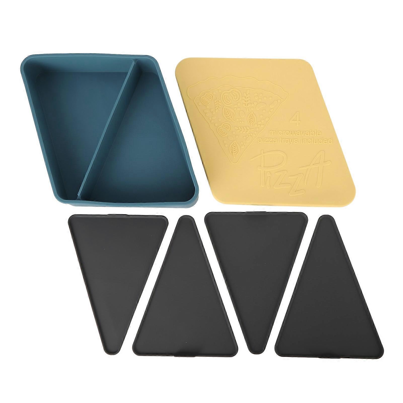 Silicone Pizza Pack Box Square Shape Heatable Resuable Pizza Storage Container for Picnics