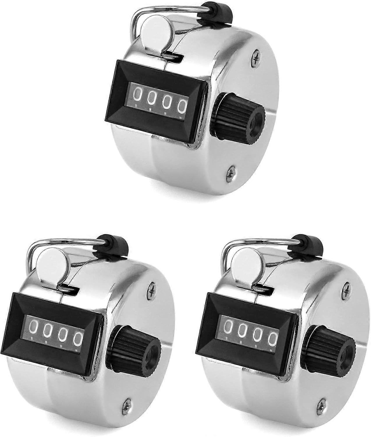 Pcs Metal Hand Tally Counter, 4 Digit Mechanical Counter for Sports Golf Step Counter, Counts Up to 9999