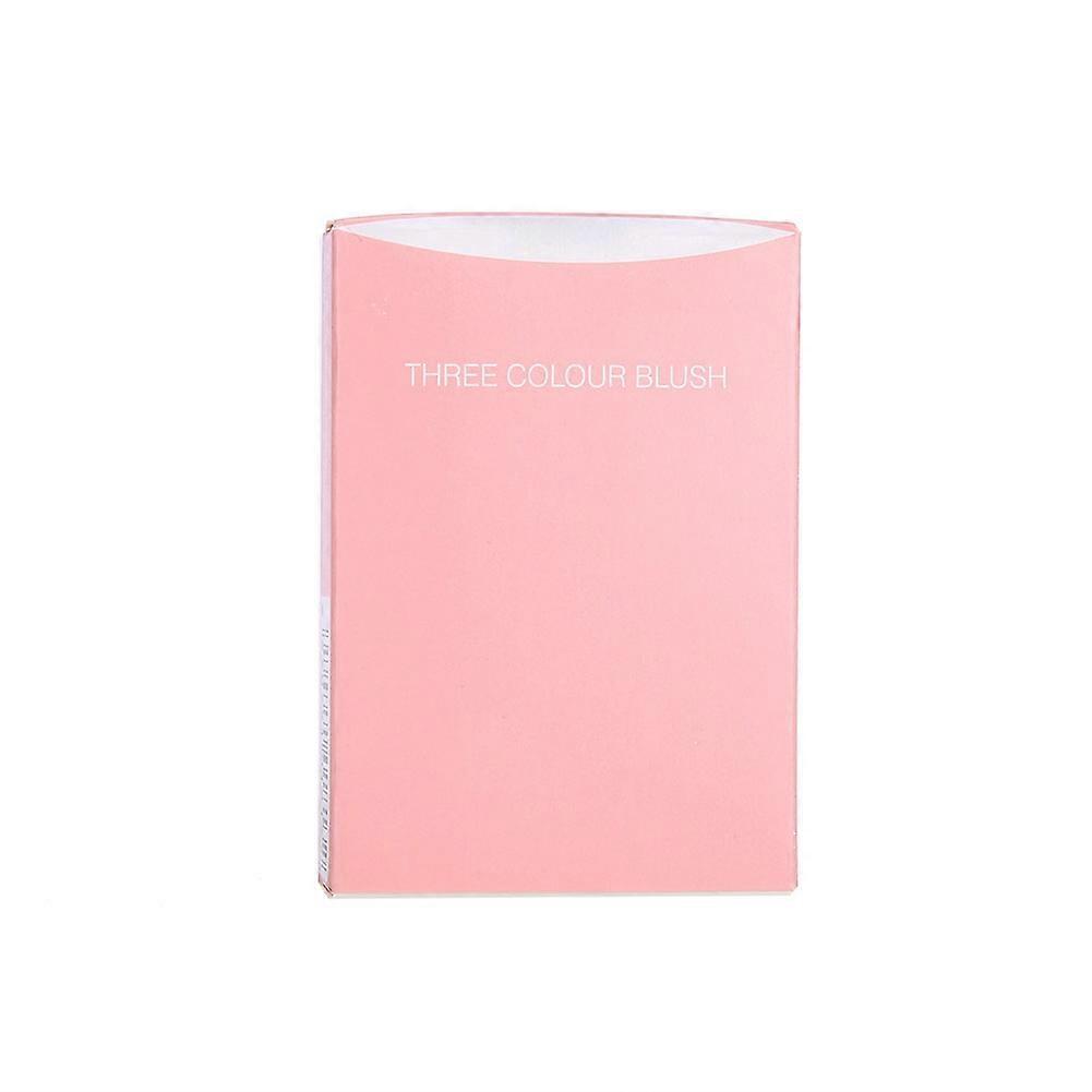 3-color Face Makeup Blusher Longlasting Face Complexion Cosmetic 7.2g 01#