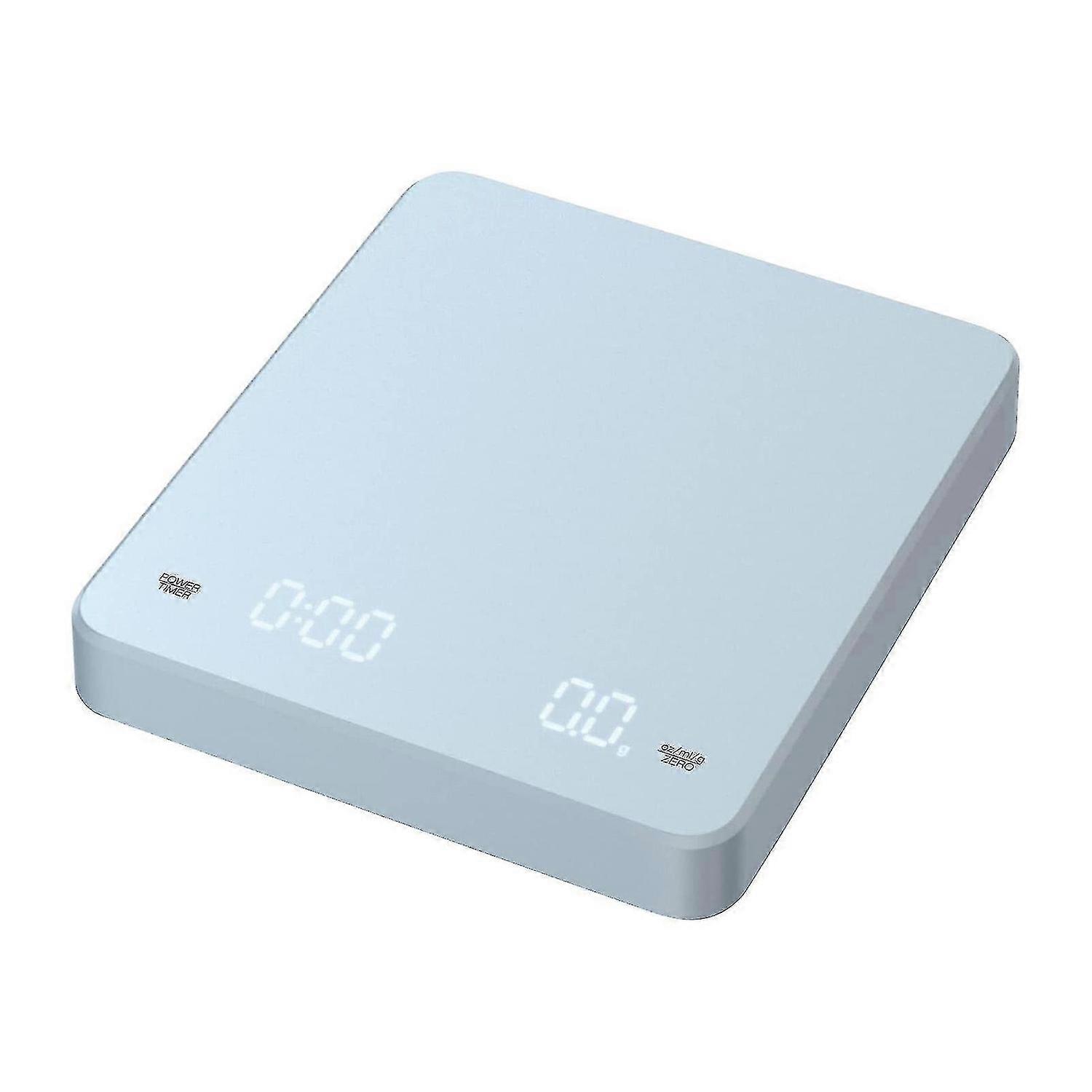 Digital Coffee Scale with Timer LED Screen Espresso Scale Built-in Battery 3kg Max.Weighing 0.1g Hig
