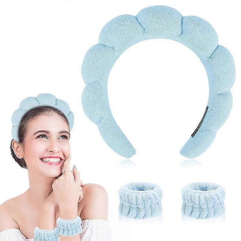 1PC Hair Band Wash Face Shower Cloud Sponge Hair Band Makeup Removal Band Hair Bubble Soft Headband Popular in Europe and America