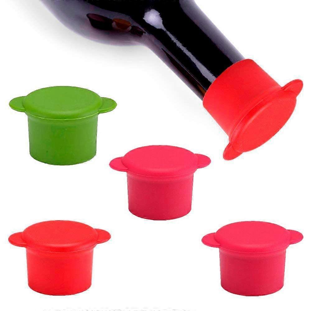 Reusable Unbreakable Stoppers 5-Piece Set For Jars And Bottles Food Storage Air-Tight Seal Keeps Fresh For Days