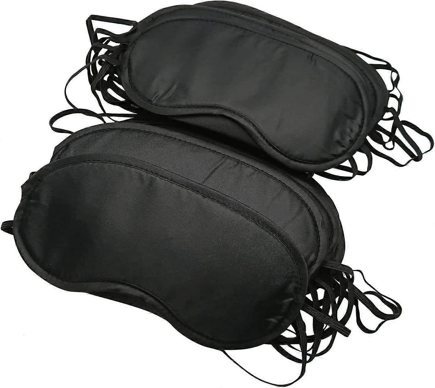 10-Pack Soft Sleep Eye Masks with Nose Pad - Elastic Straps for Travel/Shift Work