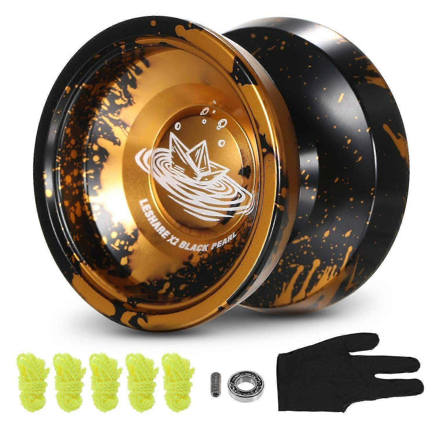 Aluminum Yoyo Ball Competitive Yo Yo Gift with Bearing Strings and Glove