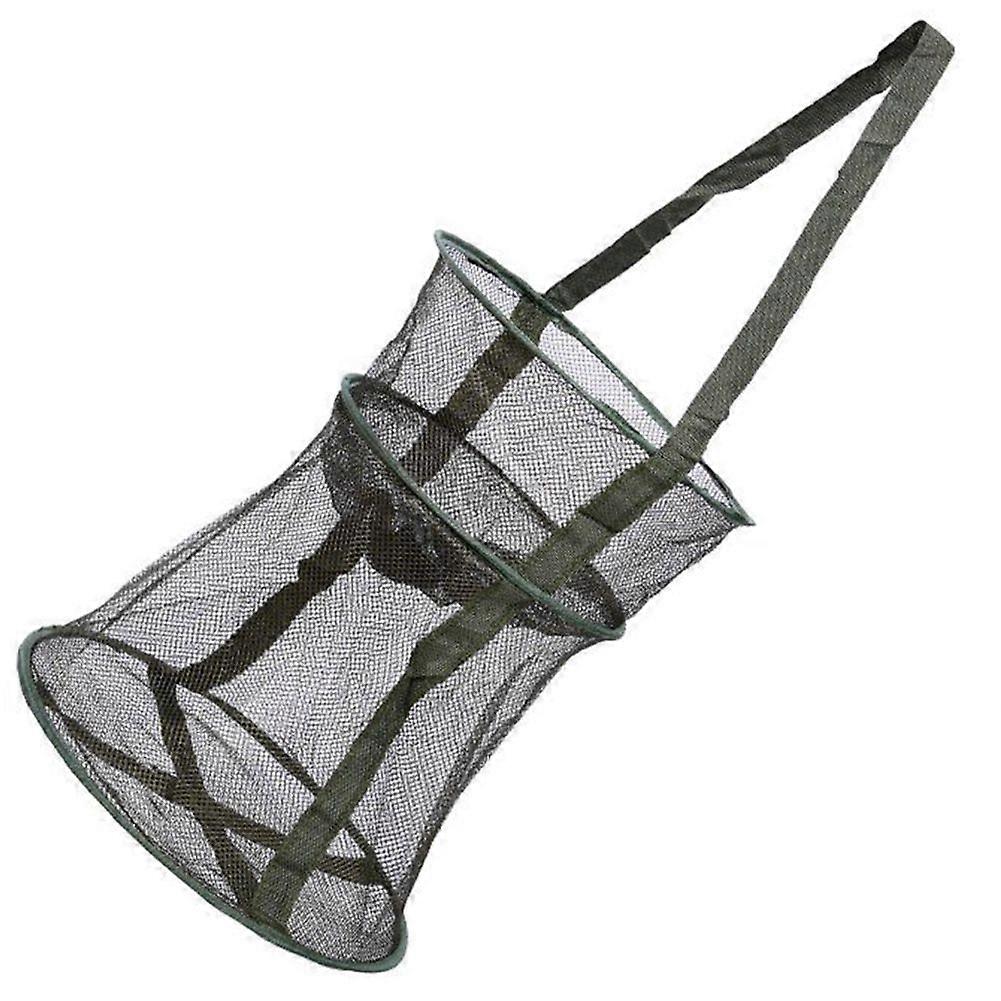 Fishing Net Foldable Landing Net Crab Net Mesh Portable Fishing Accessories Oily Silk Mesh Foldable