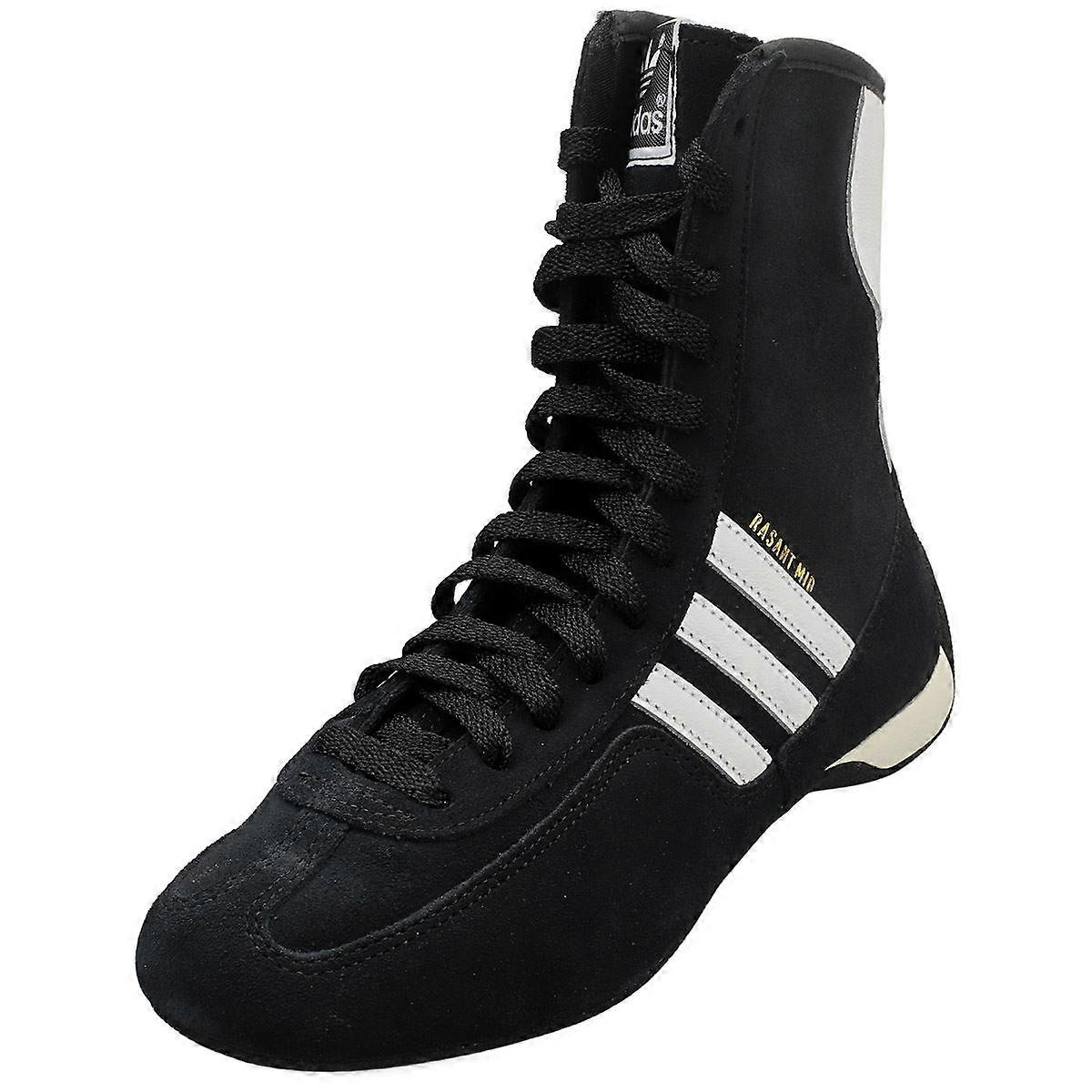adidas Rasant 中型女式踝关节运动鞋 黑色 白色