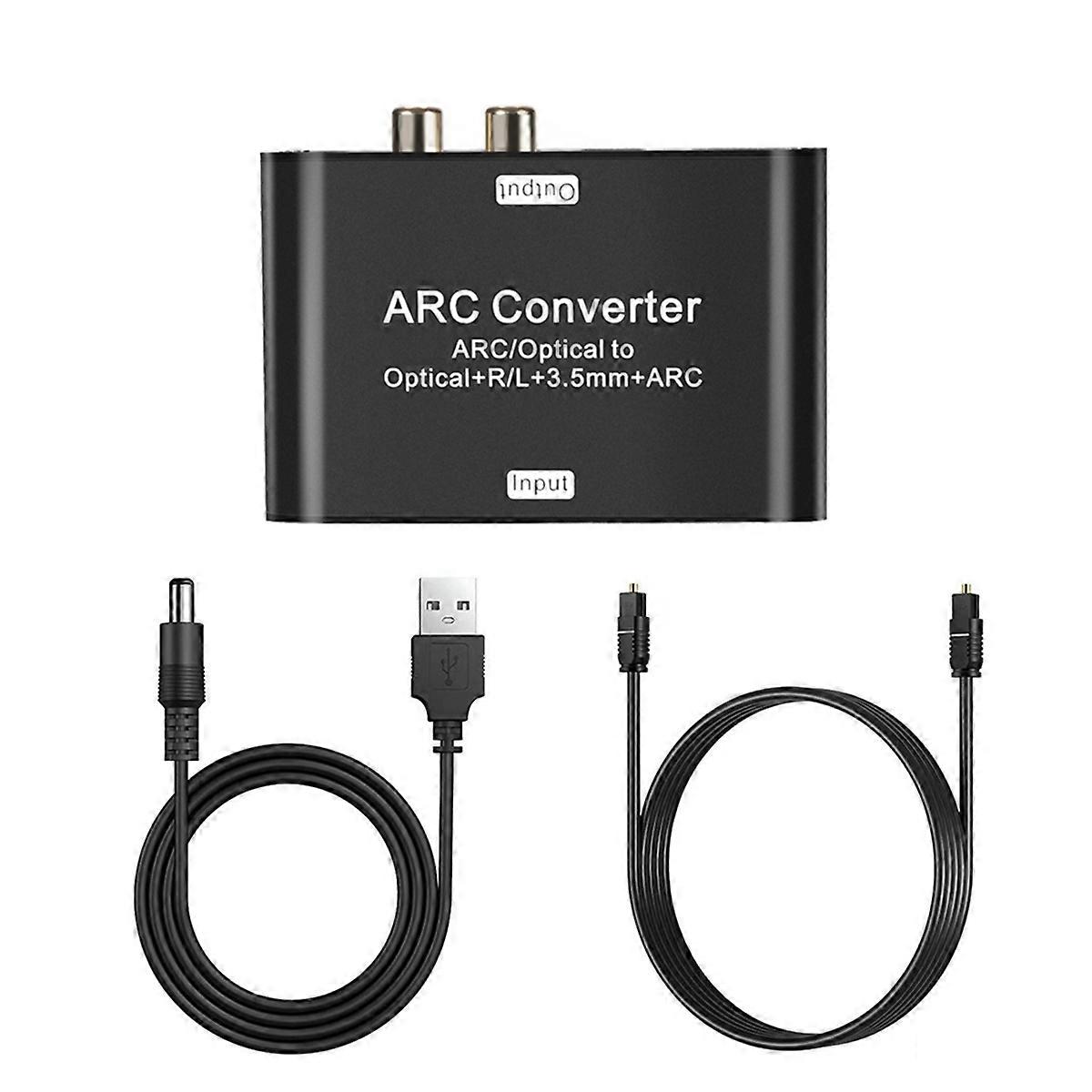 -Compatible Audio Returner ARC Function Optical Fiber Digital Audio Conversion Analog Signal Audio
