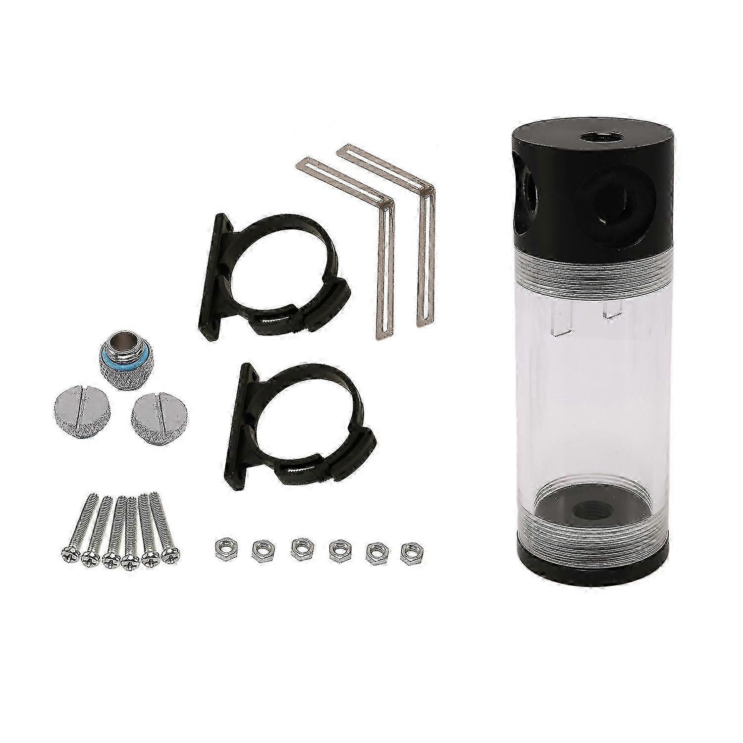 Réservoir d’eau de réservoir de cylindre en acrylique G1 / 4 50mm X 140mm pour Pc Kit de refroidissement d’eau de refroidissement liquide pour