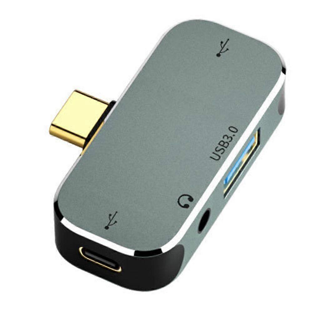 PC Computer Type-C Extension Hub 3.55mm Jack PD100W USB3.0/USB2.0/USB3.1 -Compatible USB Extender YX04 X2