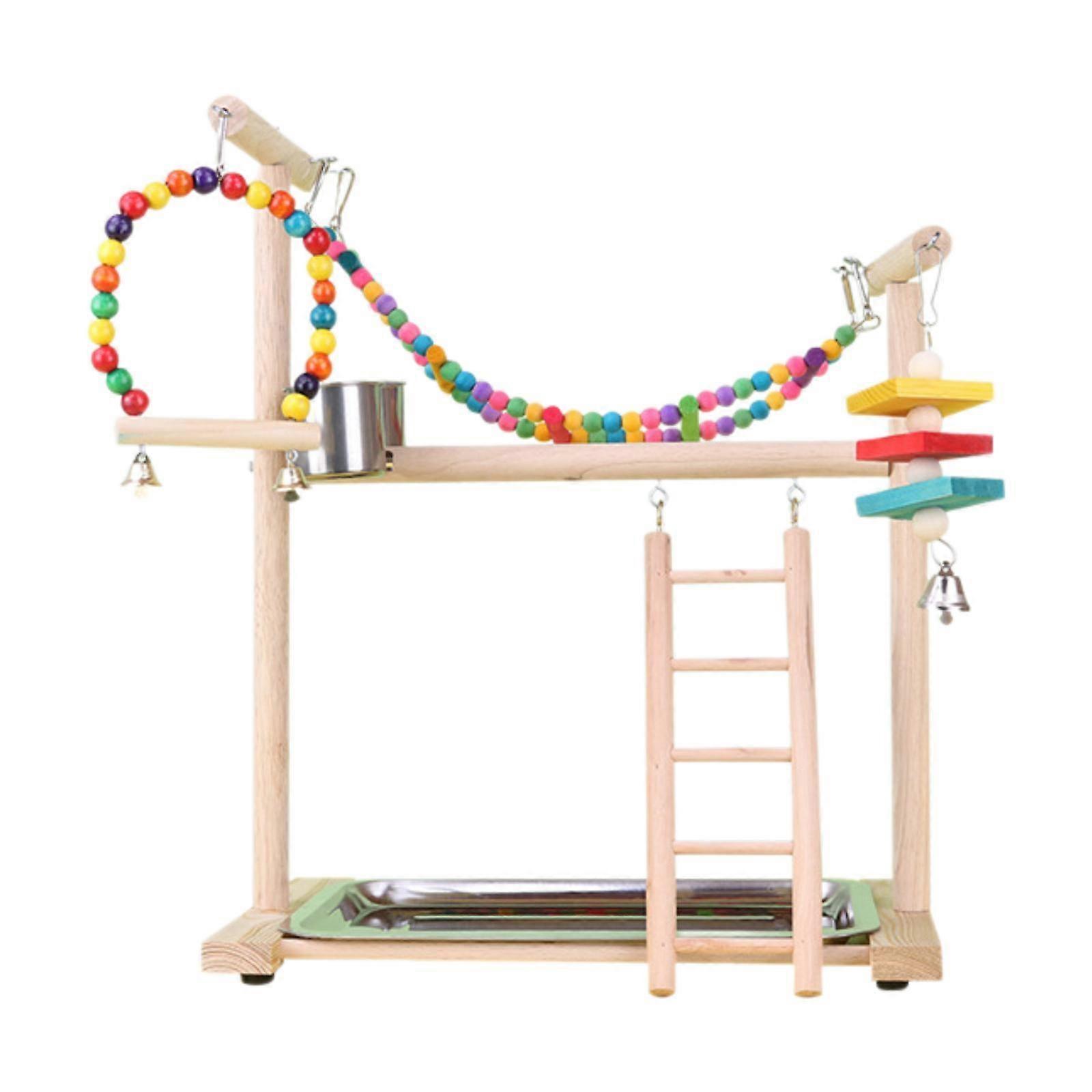 Bird Play Stand Portable Parrot Playground for Parakeets Cockatoo Lovebirds